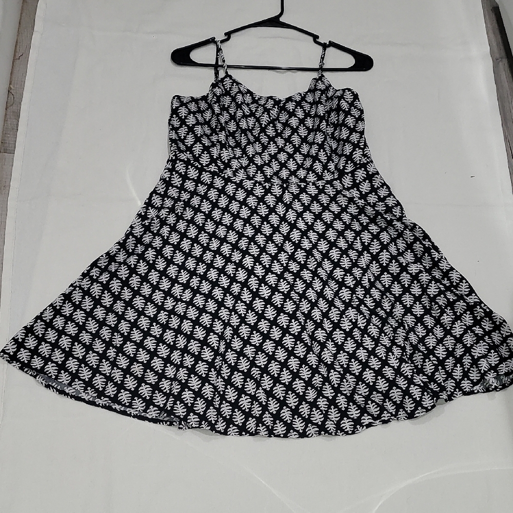 Black and White Patterned Dress